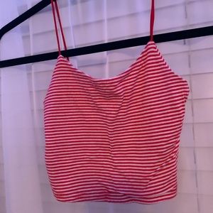 Stripped red pacsun tank
